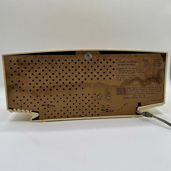 Vintage Sears Silvertone Transistor Radio Mid Century Model 2026 Works! - Picture 5 of 16